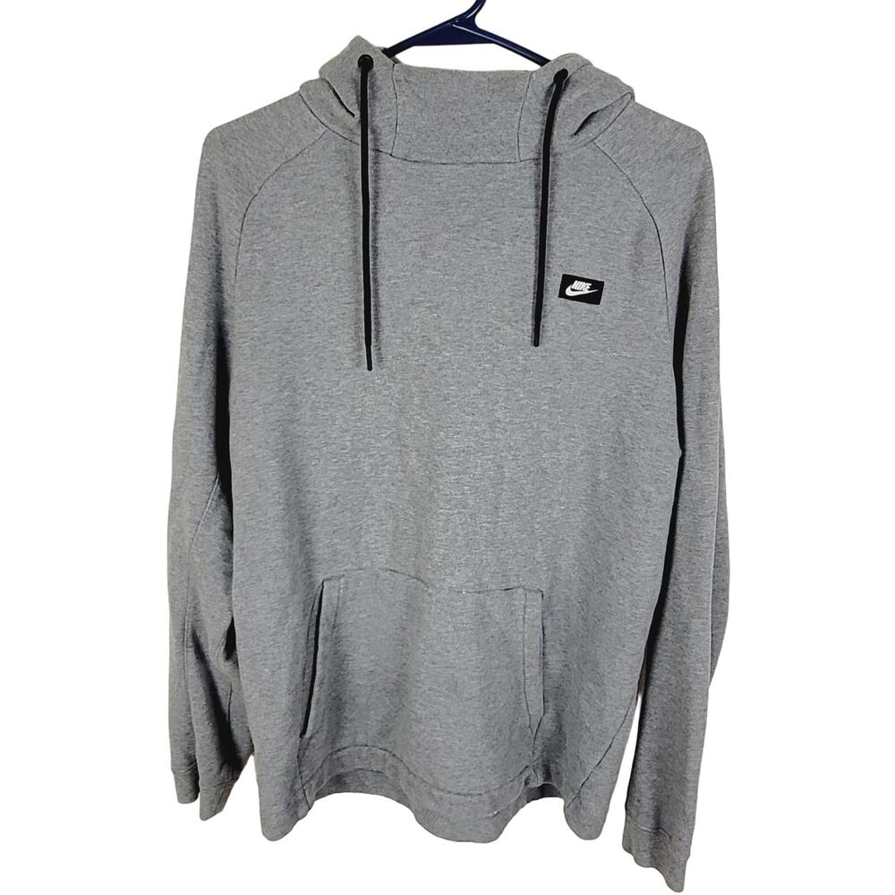 Nike Sportswear mens Modern Tech heather grey hoodie size Medium